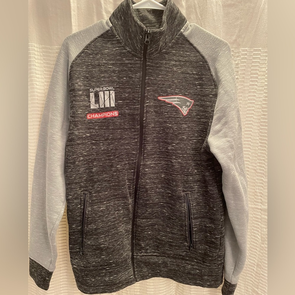 Fanatics New England Patriots Super Bowl LIII 53 Trophy Collection Jacket sz M